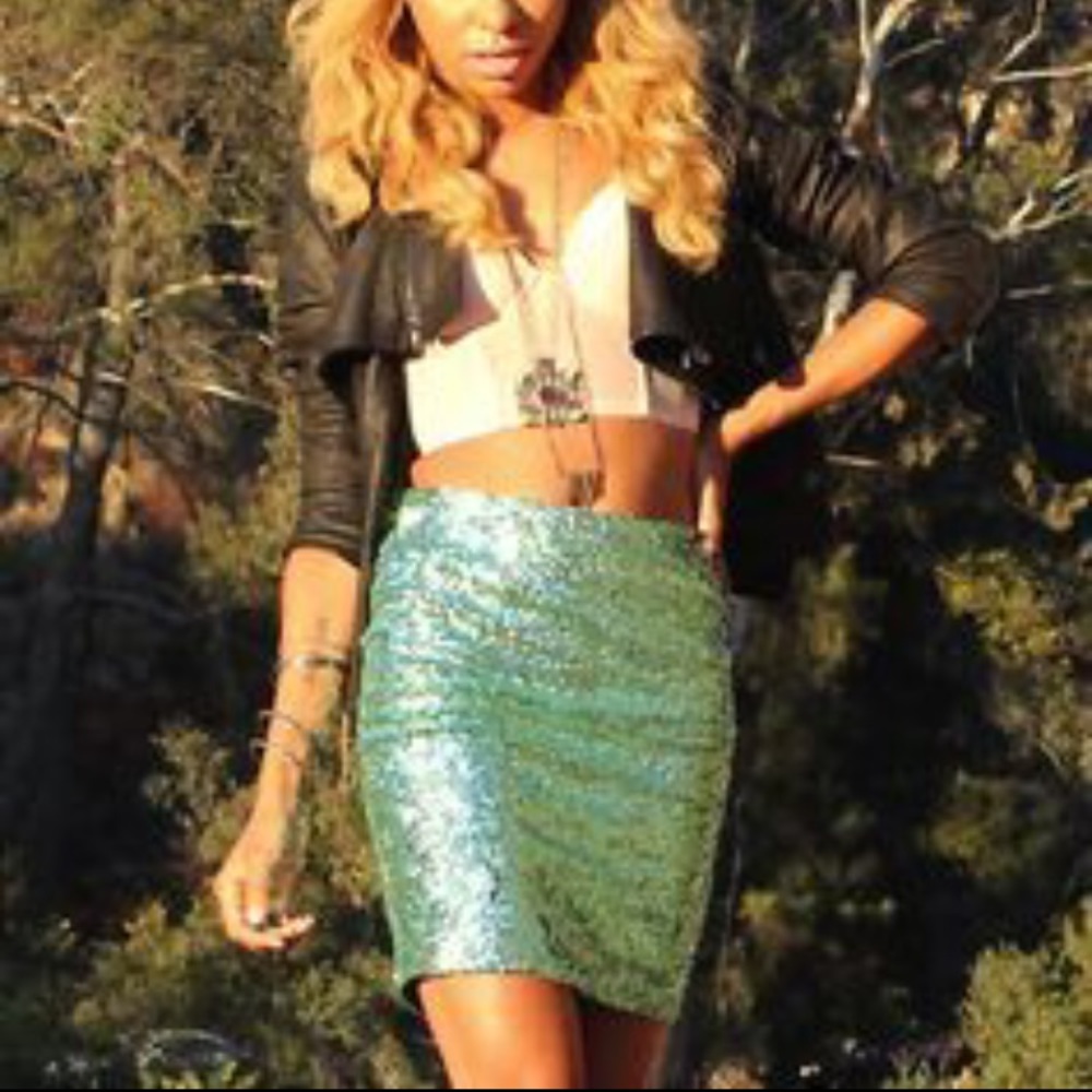 Sequin skirt
